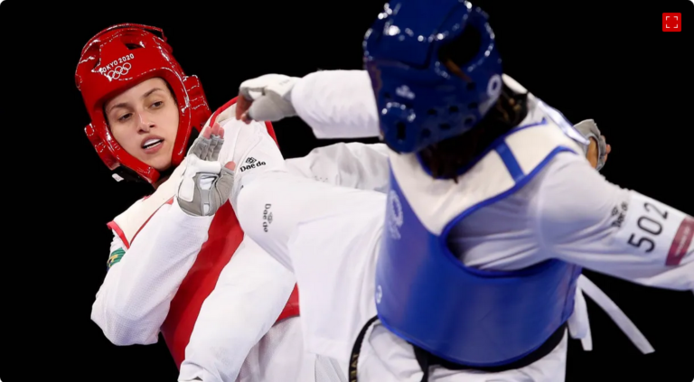 Milena Titoneli faz luta equilibrada, mas perde o bronze no taekwondo em Tóquio